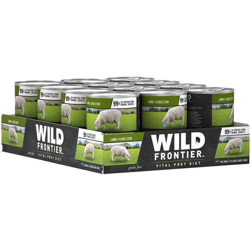 Wild Frontier Vital Prey Grain Free Lamb and Liver Stew Canned Dog Food