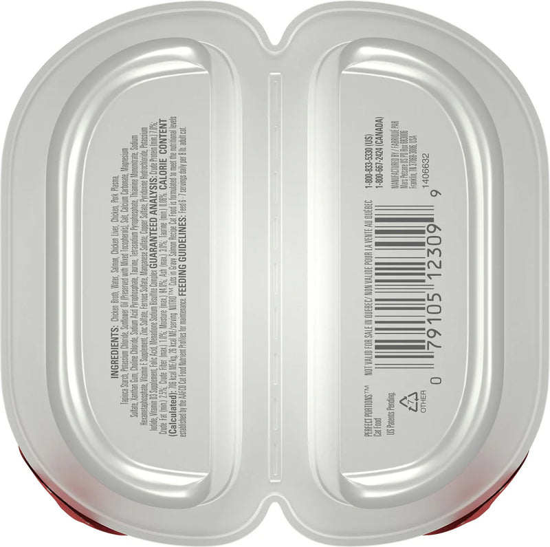 Nutro Perfect Portions Grain Free Cuts In Gravy Real Salmon Recipe Wet Cat Food Trays
