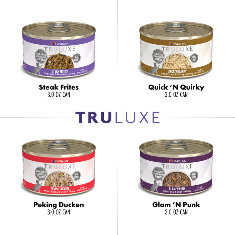 Weruva TruLuxe Grain Free TruTurf Canned Cat Food Variety Pack