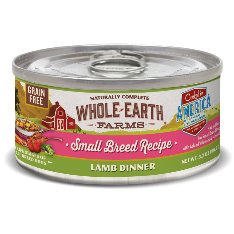 Whole Earth Farms Grain Free Small Breed Lamb Recipe Canned Dog Food