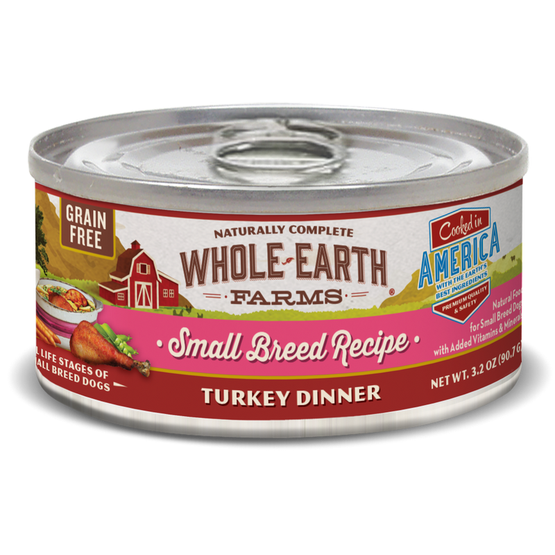 Whole Earth Farms Grain Free Small Breed Turkey Recipe Canned Dog Food