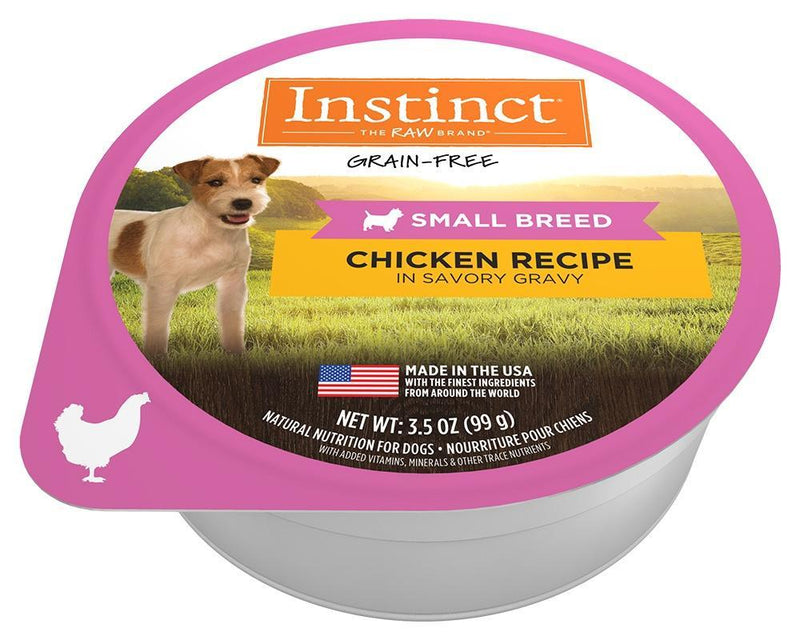 Nature's Variety Instinct Grain Free Small Breed Chicken Recipe Wet Dog Food Cups