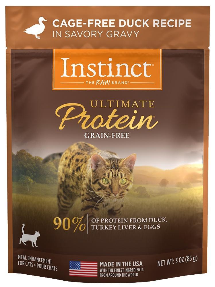 Nature's Variety Instinct Ultimate Protein Grain Free Cage Free Duck Recipe Wet Cat Food Topper Pouch