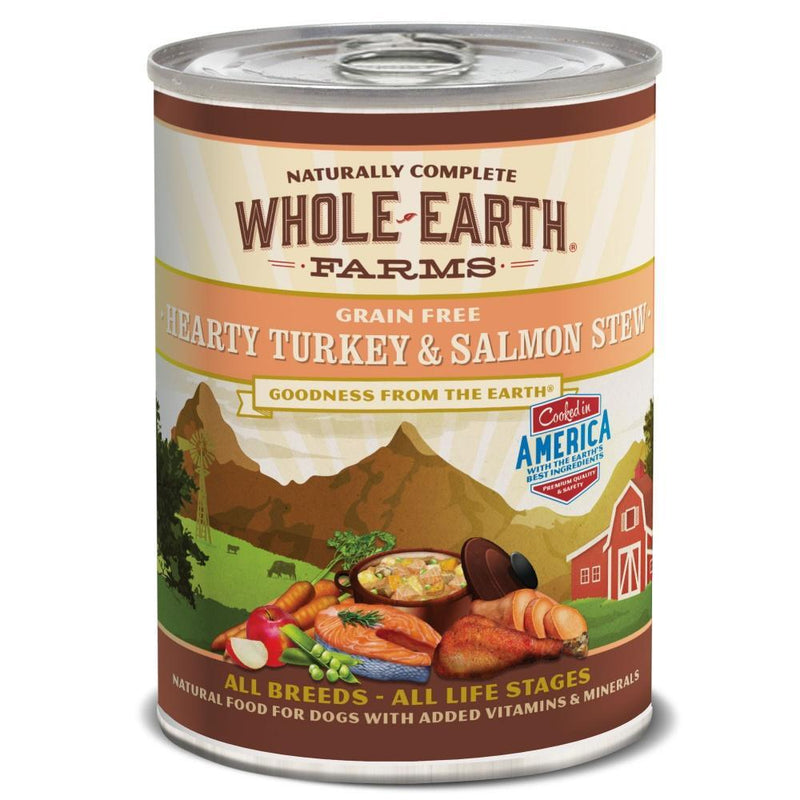 Whole Earth Farms Grain Free Hearty Turkey And Salmon Stew Canned Dog Food