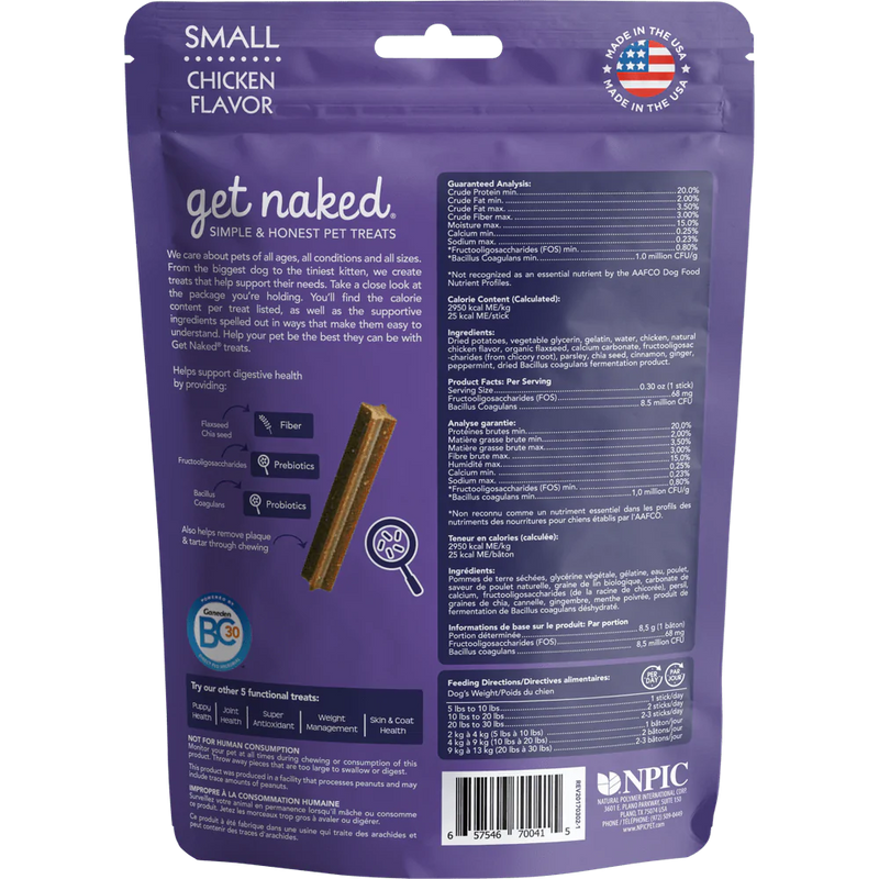 N-Bone Get Naked Grain Free Digestive Health Dental Chew Dog Treats
