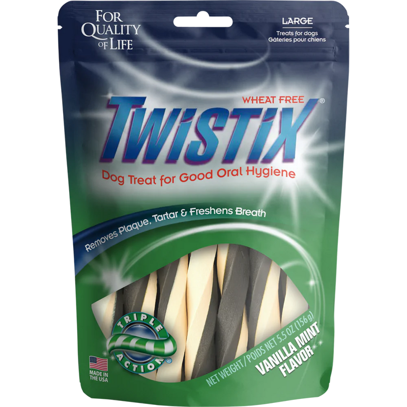 N-Bone Twistix Vanilla Mint Dental Dog Treats