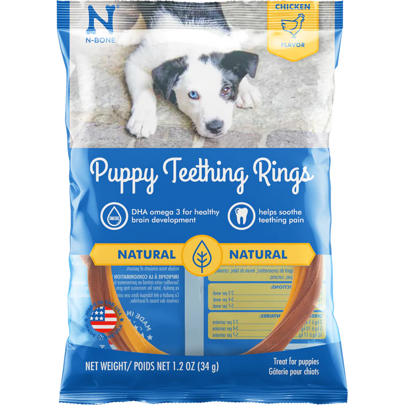 N-Bone Puppy Teething Rings Chicken Flavor Dog Treats