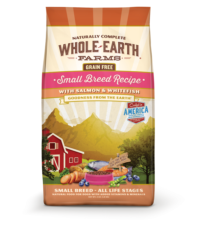 Whole Earth Farms Grain Free Small Breed Recipe with Salmon and Whitefish Dry Dog Food