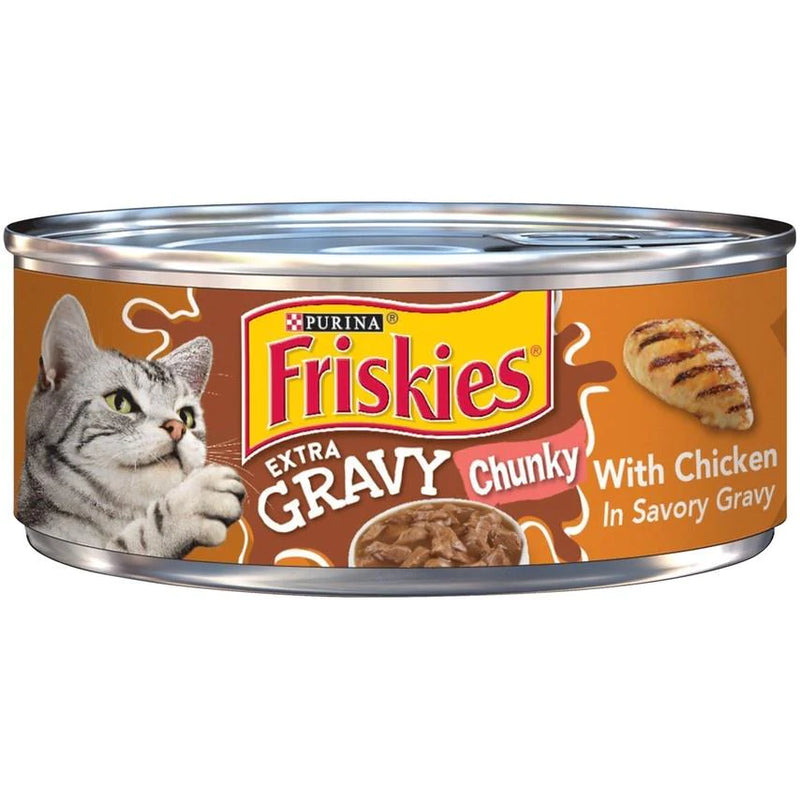 Friskies Extra Gravy Chunky with Chicken in Savory Gravy Canned Cat Food