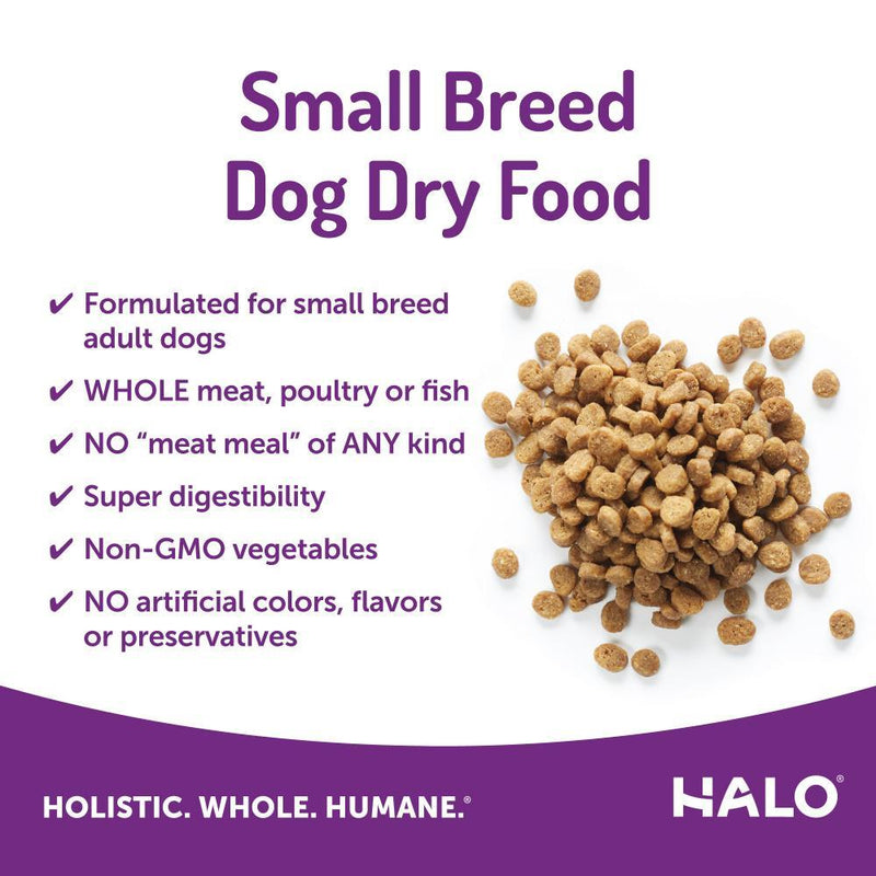 Halo Small Breed Holistic Grain Free Healthy Weight Wild Salmon & Whitefish Dry Dog Food