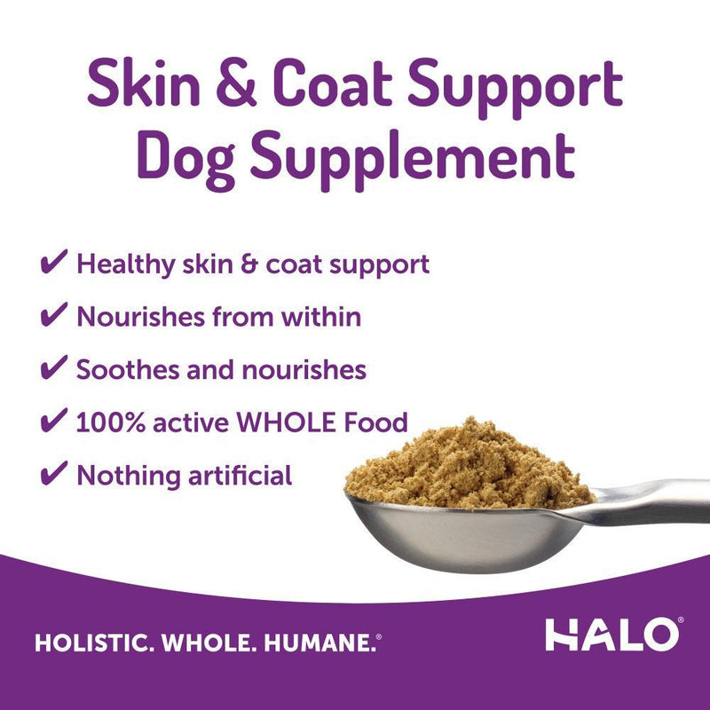 Halo Skin & Coat Support Supplement Powder for Dogs