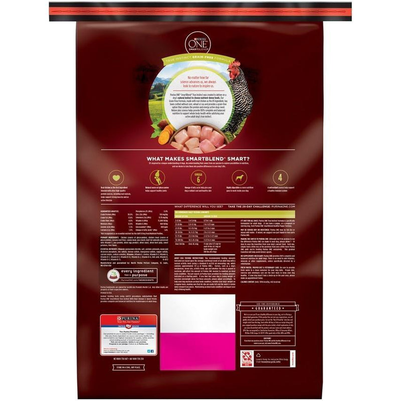Purina ONE SmartBlend True Instinct Grain Free Chicken & Sweet Potato Dry Dog Food