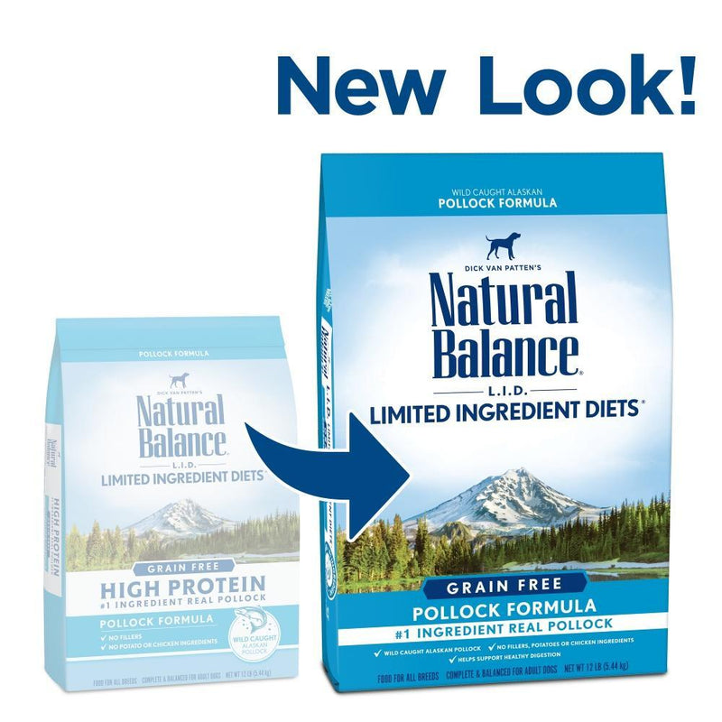 Natural Balance L.I.D. Limited Ingredient Diets Grain Free Pollock Recipe Dry Dog Food