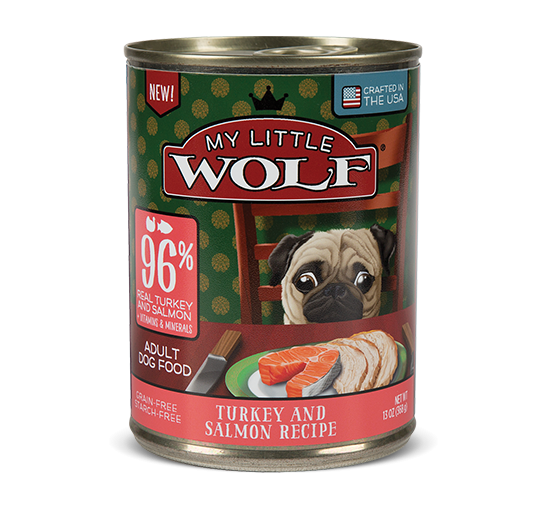 My Little Wolf Grain Free 96% Turkey & Salmon Recipe Canned Dog Food