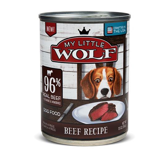 My Little Wolf Grain Free 96% Beef Recipe Canned Dog Food