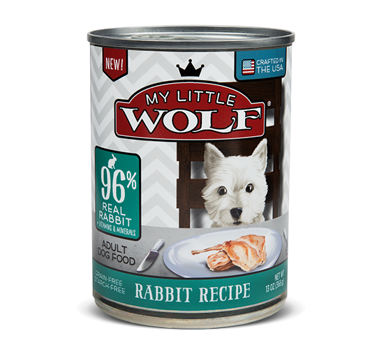 My Little Wolf Grain Free 96% Rabbit Recipe Canned Dog Food