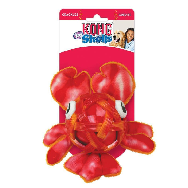 KONG Sea Shells Lobster Dog Toy