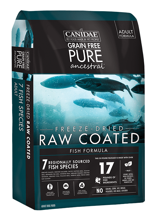 Canidae PURE Ancestral Grain Free Fish Formula with Salmon, Mackerel, & Pacific Whiting Raw Coated Dry Dog Food