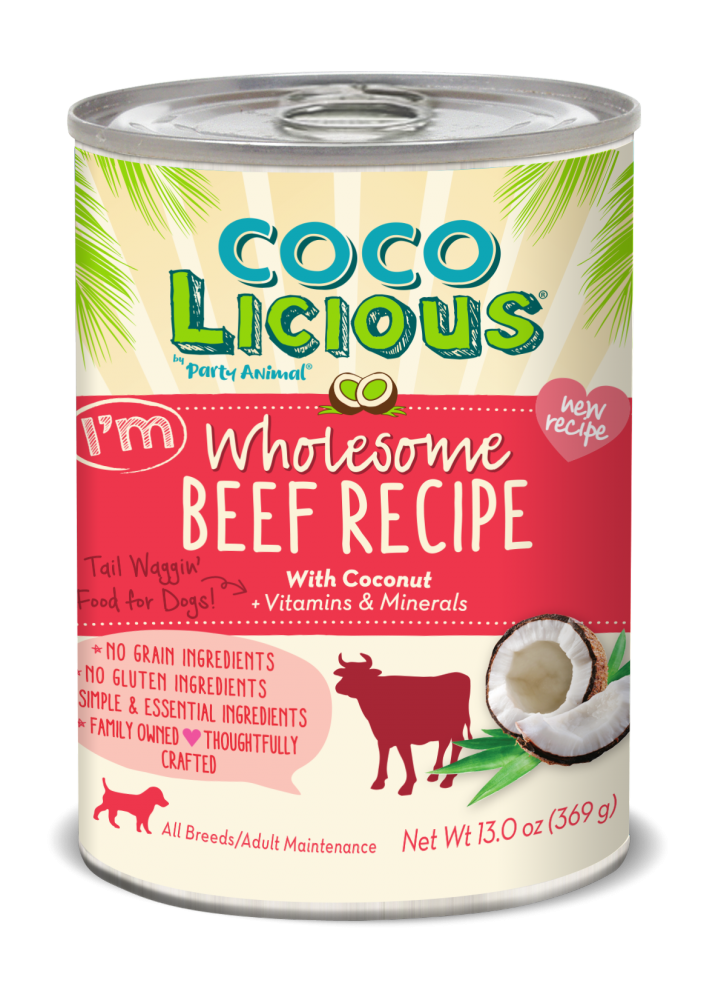 Party Animal Cocolicious Grain Free I'm Wholesome Beef Recipe Canned Dog Food