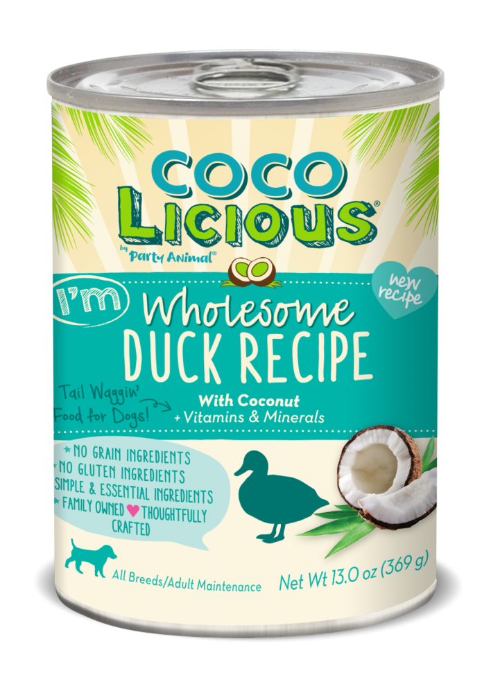 Party Animal Cocolicious Grain Free I'm Wholesome Duck Recipe Canned Dog Food