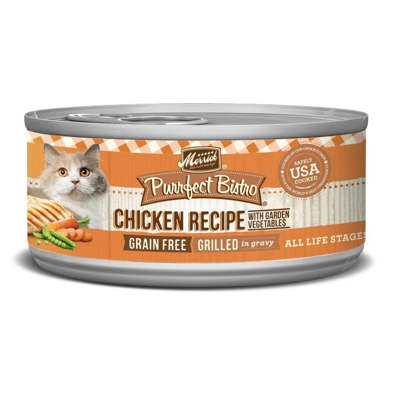 Merrick Purrfect Bistro Grain Free Grilled Chicken & Vegetables Recipe Canned Cat Food