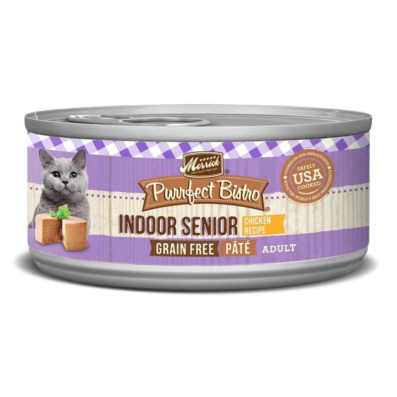 Merrick Purrfect Bistro Grain Free Indoor Senior Recipe Canned Cat Food