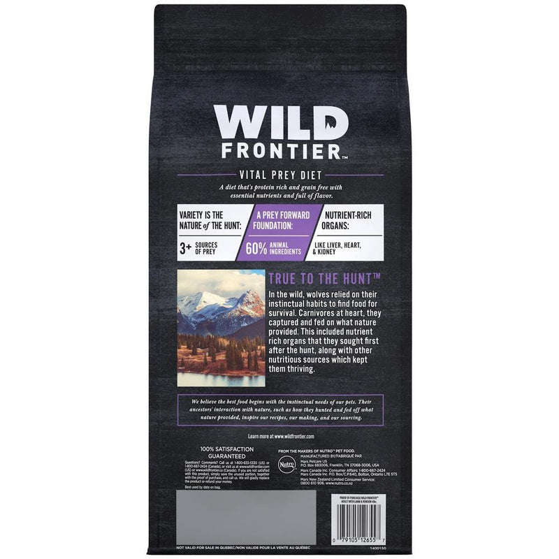 Wild Frontier Vital Prey Grain Free Adult Lamb and Venison Dry Dog Food