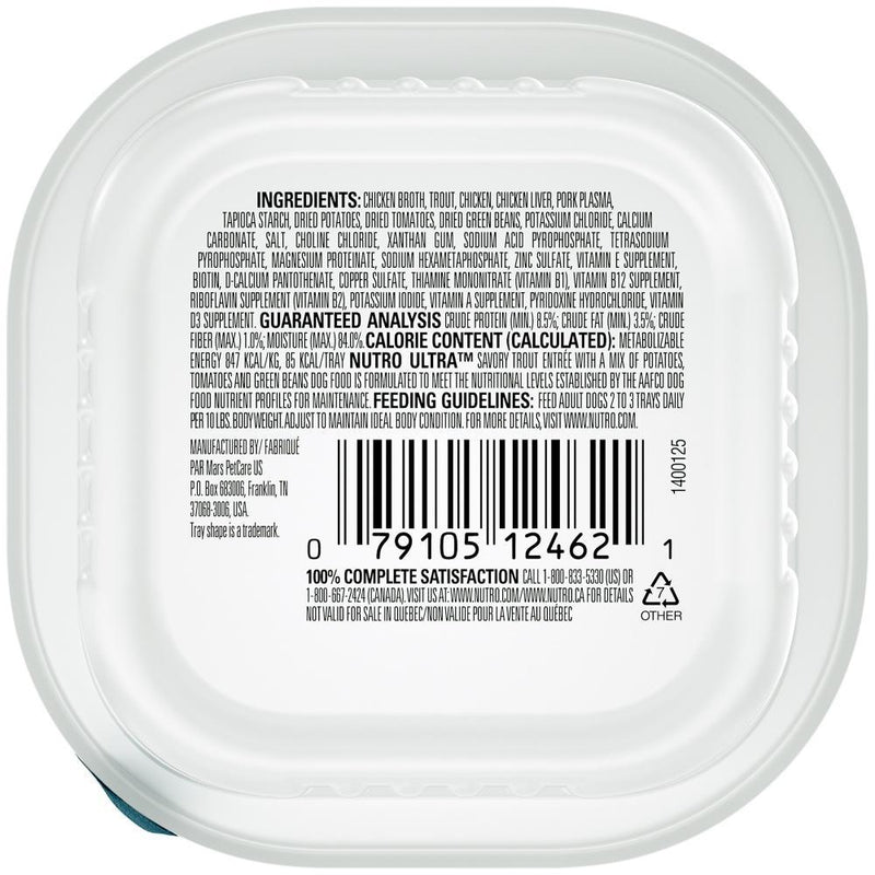 Nutro Ultra Grain Free Savory Trout Entree Filets in Gravy Wet Dog Food