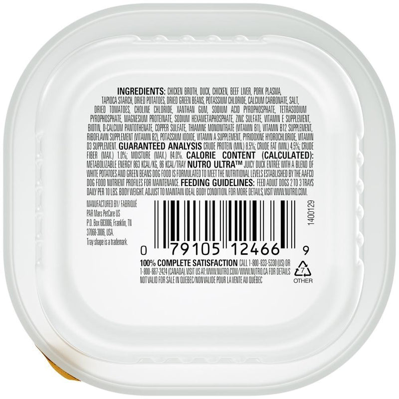 Nutro Ultra Grain Free Juicy Duck Entree Filets in Gravy Wet Dog Food