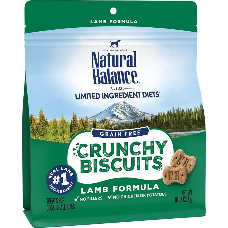 Natural Balance L.I.D. Limited Ingredient Diets Crunchy Biscuits Lamb Formula Dog Treats