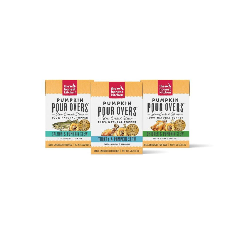 The Honest Kitchen Pumpkin Pour Overs Grain Free Dog Food Topper Variety Pack