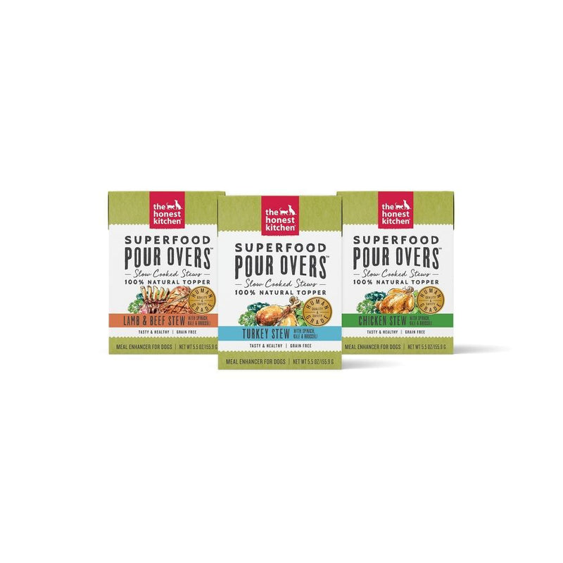The Honest Kitchen SuperFood Pour Overs Grain Free Dog Food Topper Variety Pack