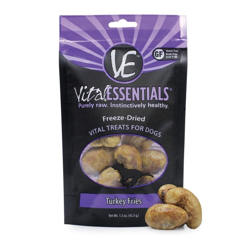 Vital Essentials Freeze-Dried Grain Free Turkey Fries Limited Ingredient Dog Treats