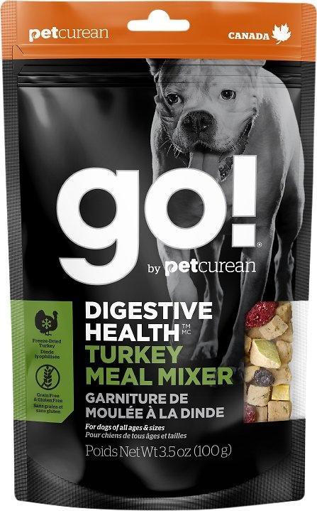 Petcurean Go! Digestive Health Grain Free Freeze Dried Turkey Meal Mixer for Dogs