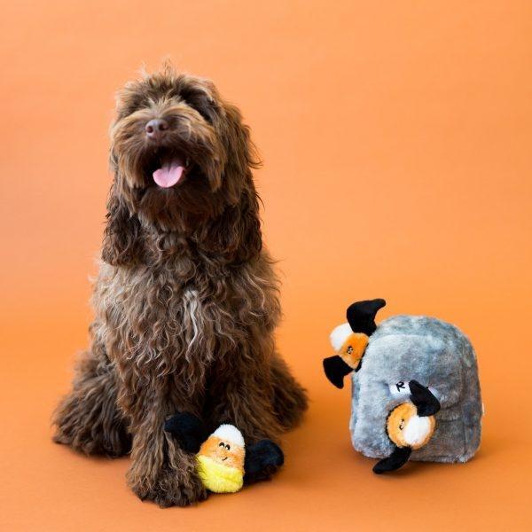ZippyPaws Halloween Zippy Burrow Spooky Gravestone Hide and Seek Puzzle Dog Toy