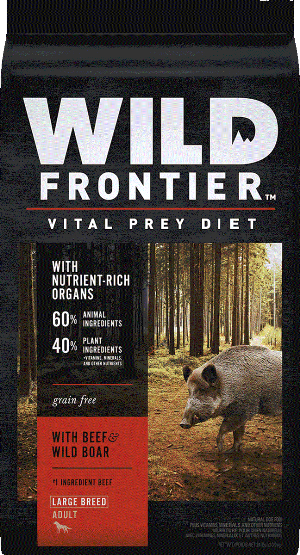 Wild Frontier Vital Prey Diet Grain Free Beef & Wild Boar Large Breed Recipe Dry Dog Food