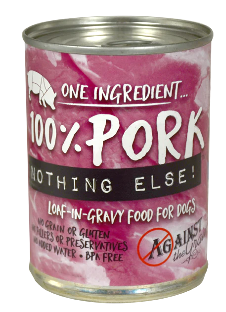 Against the Grain Nothing Else Grain Free One Ingredient 100% Pork Canned Dog Food