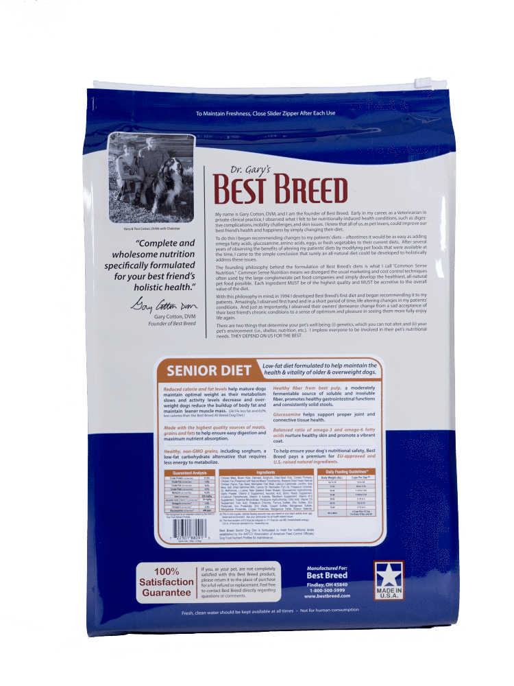 Dr. Gary's Best Breed Holistic Senior Reduced Calorie Dry Dog Food