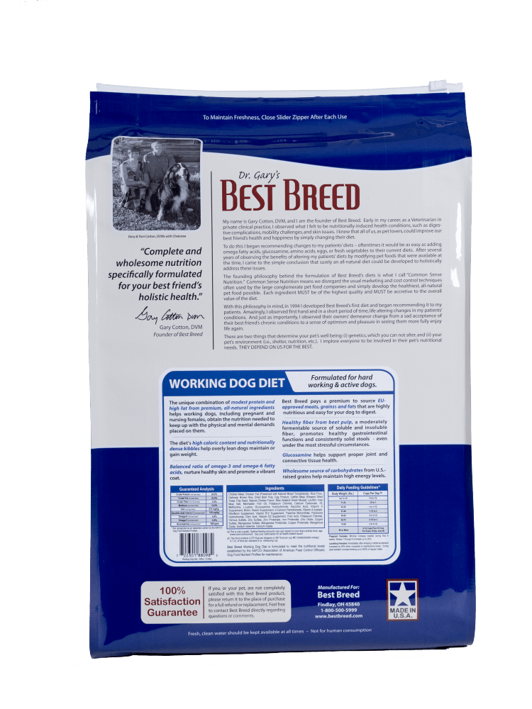 Dr. Gary's Best Breed Holistic Working Dog Diet Dry Dog Food