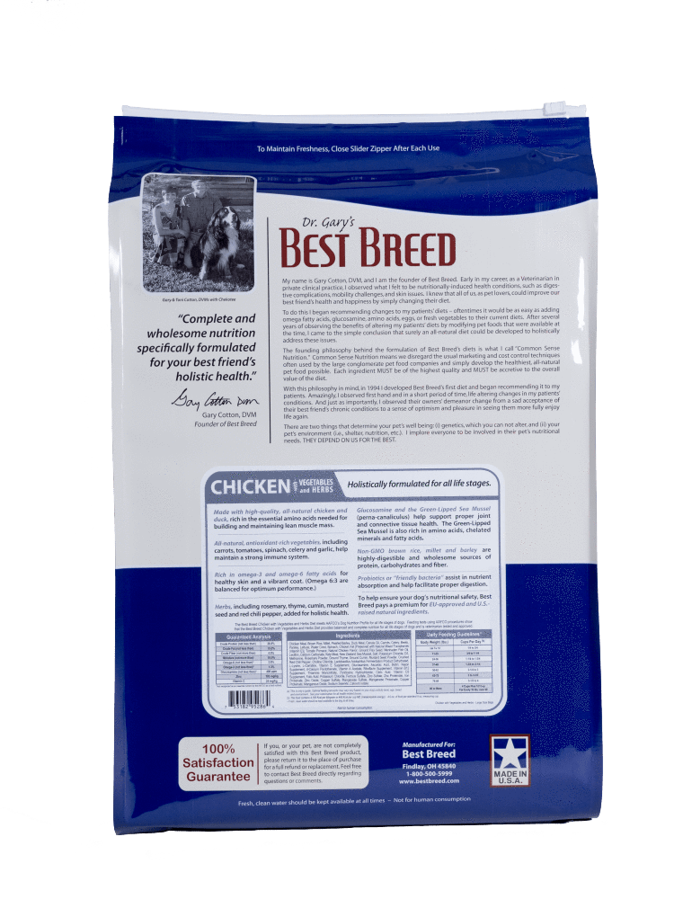 Dr. Gary's Best Breed Holistic Chicken with Vegetables & Herbs Dry Dog Food