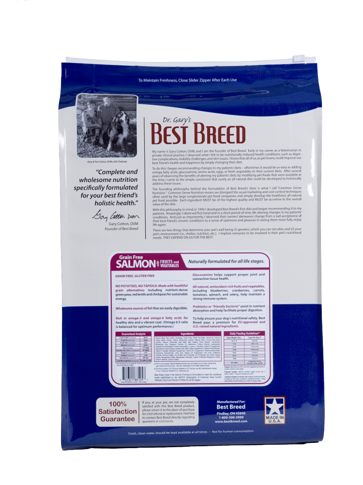 Dr. Gary's Best Breed Grain Free Holistic Salmon with Fruits & Vegetables Dry Dog Food