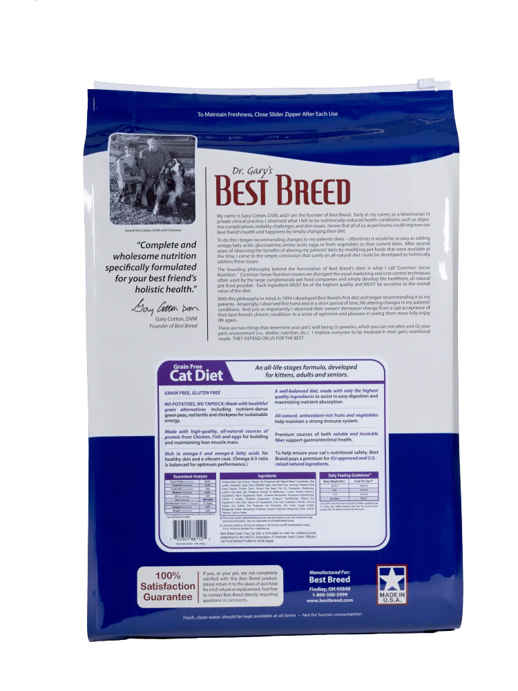 Dr. Gary's Best Breed Grain Free All Life Stages Dry Cat Food