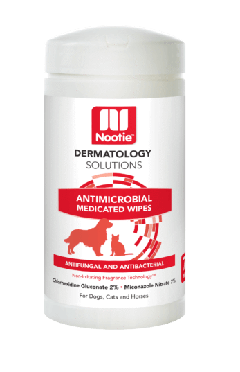 Nootie Dermatology Solutions Antimicrobial Medicated Wipes For Dogs & Cats