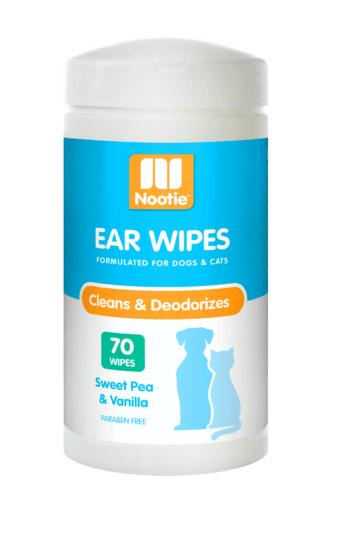 Nootie Sweet Pea & Vanilla Ear Wipes For Dogs & Cats