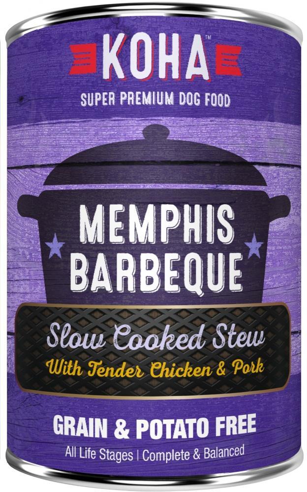 KOHA Grain & Potato Free Memphis Barbecue Slow Cooked Stew with Chicken & Pork Canned Dog Food