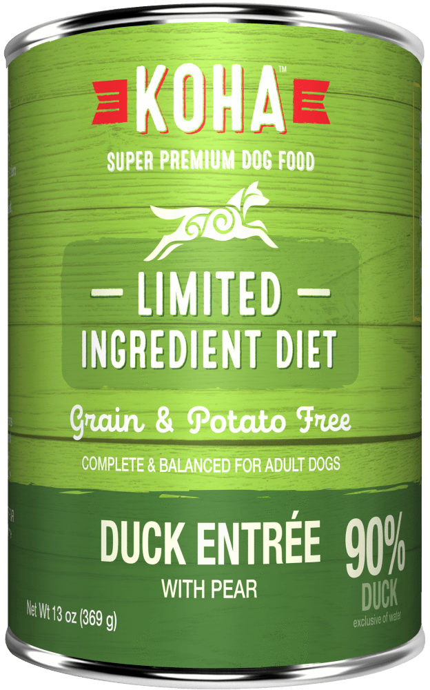 KOHA Grain & Potato Free Limited Ingredient Diet Duck Entree with Pear Canned Dog Food