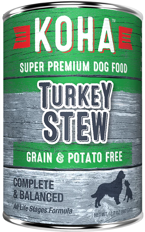 KOHA Grain & Potato Free Turkey Stew Canned Dog Food