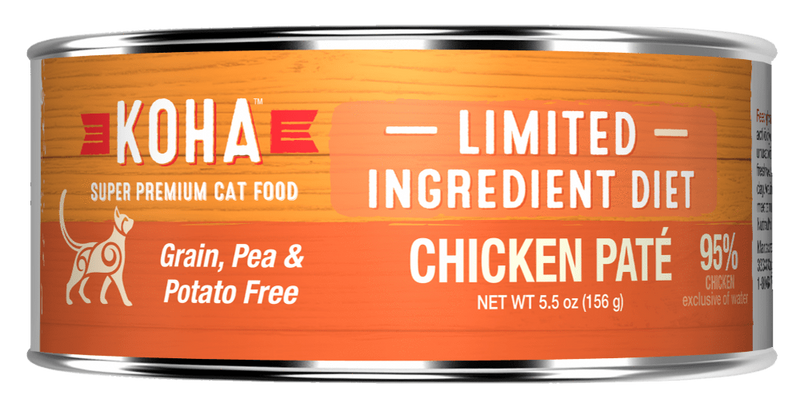 KOHA Grain & Potato Free Limited Ingredient Diet Chicken Pate Canned Cat Food