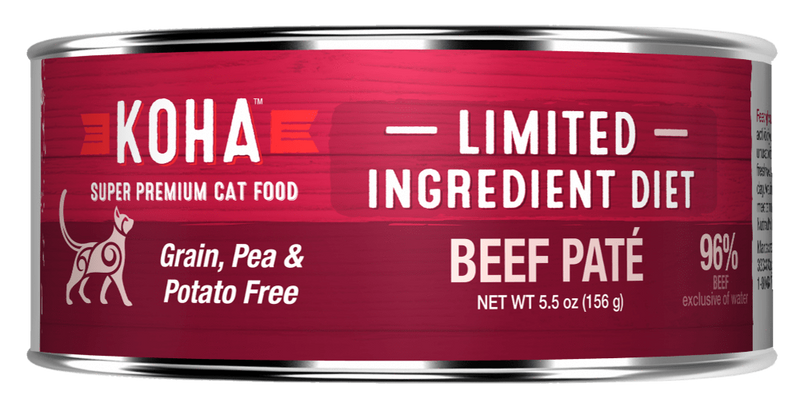 KOHA Grain & Potato Free Limited Ingredient Diet Beef Pate Canned Cat Food