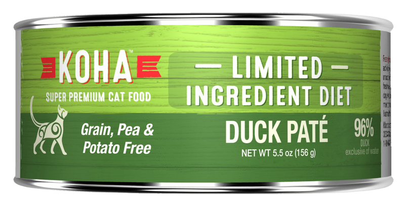 KOHA Grain & Potato Free Limited Ingredient Diet Duck Pate Canned Cat Food